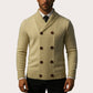 Herre Cardigan med Sjalskrage – Elegant Strikkejakke
