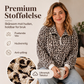 Damegenser med leopardmønstring og kvart glidelås
