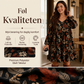 Elegant kjole med lønnebladtrykk for kvinner