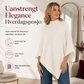 Elegant løsvevd sjal i ensfarget for kvinner