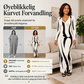 Trykt langermet bodycon-maksikjole for kvinner