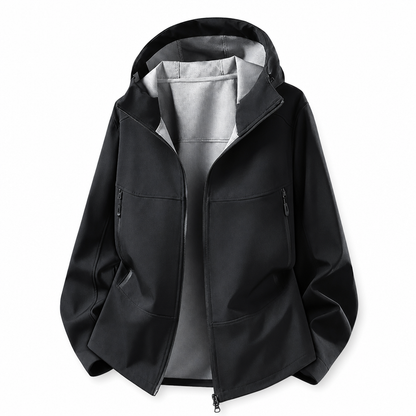 🔥 50% RABATT | Unisex softshelljakke med hette – vannavstøtende & pustende