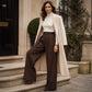 Dame Elegant Drapert Vide Benklær