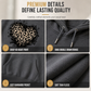 Dame casual fleece hettegenser med leopardhjerte-grafikk og kengurulomme