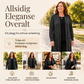 Dame koselig ribbestrikket lang cardigan