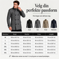 Dobbeltradet trenchcoat i slim fit for menn