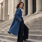 Women's Longline Double Breasted Denim Coat