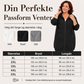 Lang, vaffelstrukturert hettejakke for kvinner