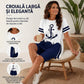 Set de top tunică imprimată casual pentru femei și pantaloni scurți