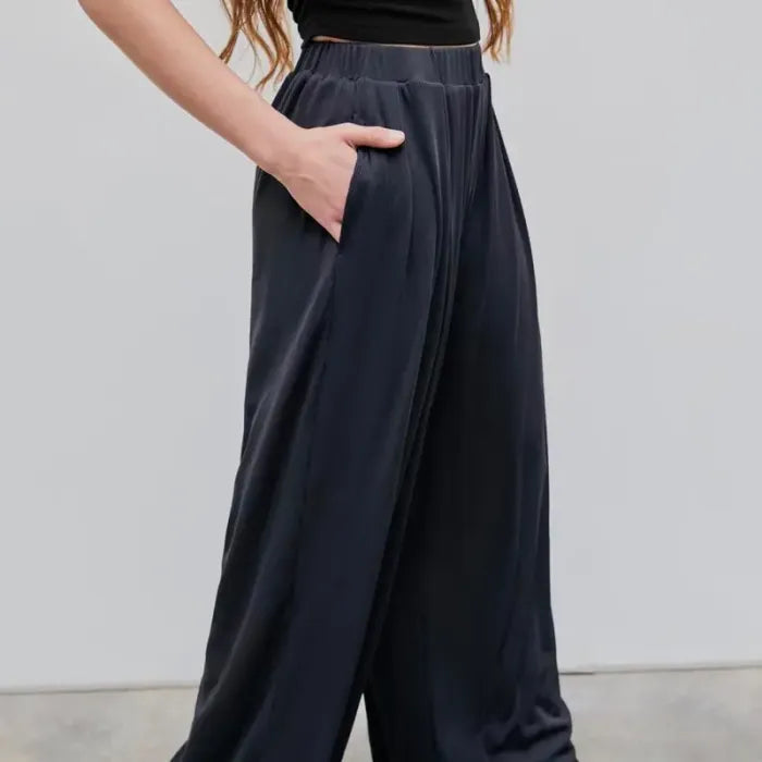💕Reduceri de vară – 50% reducere!!✨Pantaloni casual elastici, cu croi larg-7
